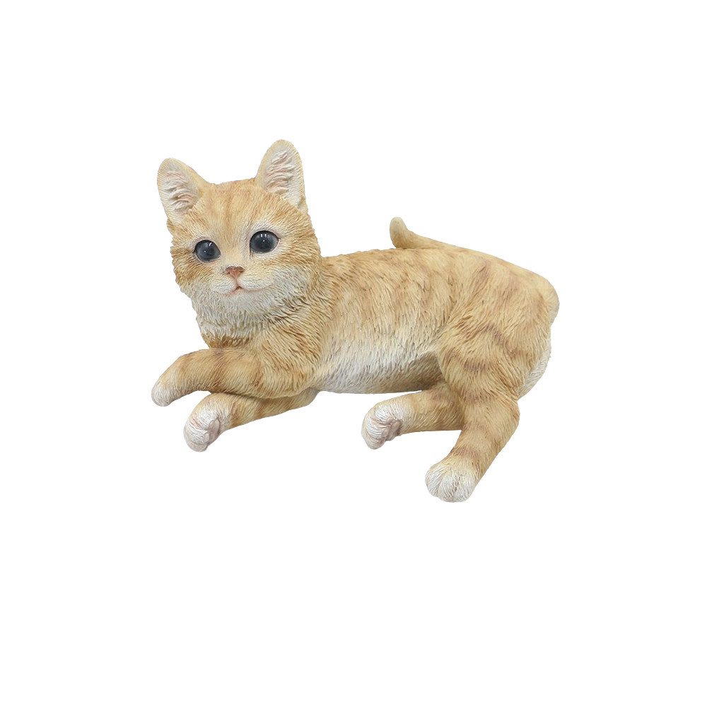 Bambelaa! Gartenfigur Katze Gartendeko Figur für Garten Gartenfigur Deko Dekofigur Liegend, (1 St)