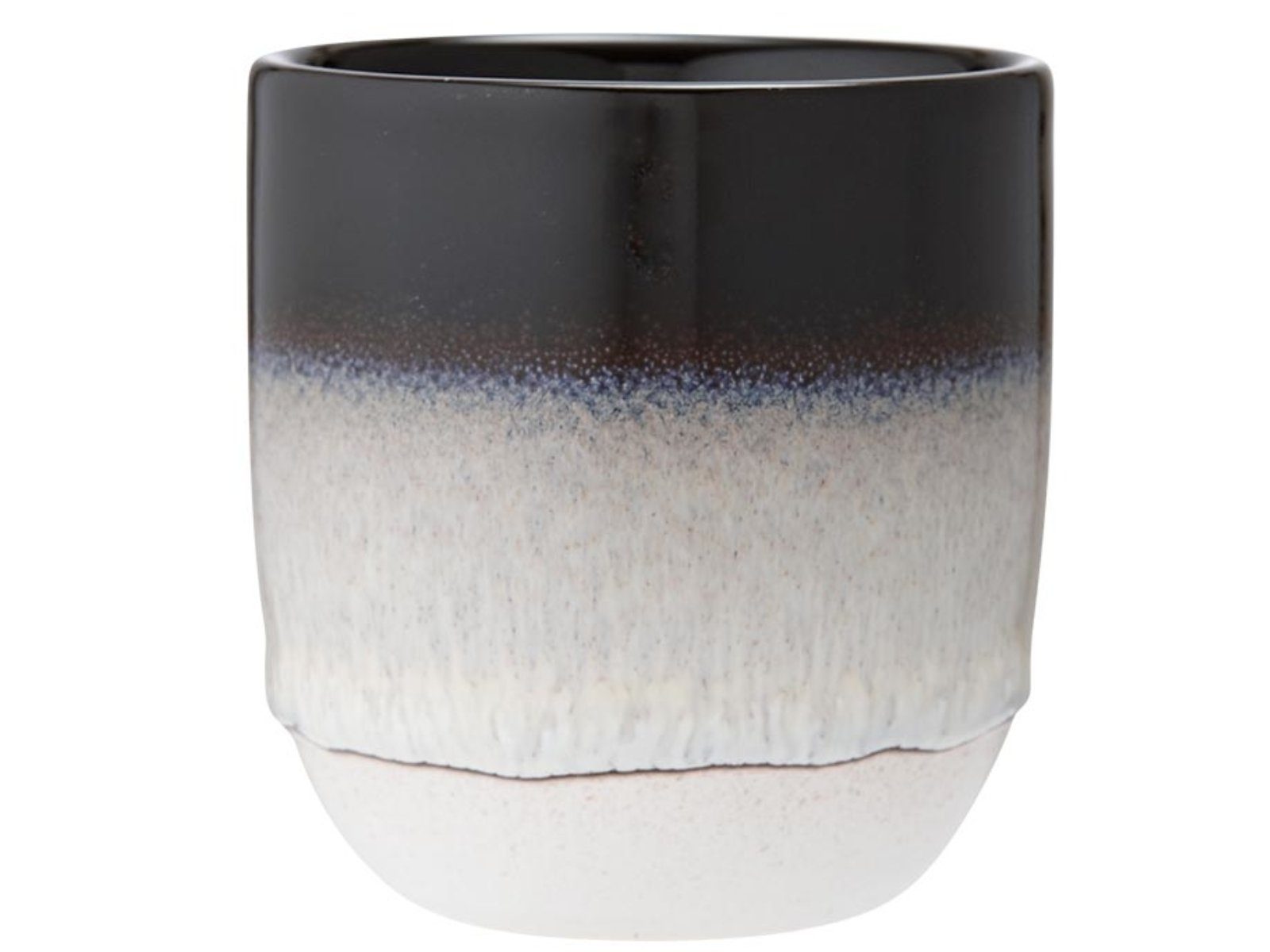 Ladelle Кружки CAFE Кружки ohne Henkel schwarz schattiert 0,3 l, Steinzeug, Cafe Ombre Black Tumbler 8.5x8.5x9cm