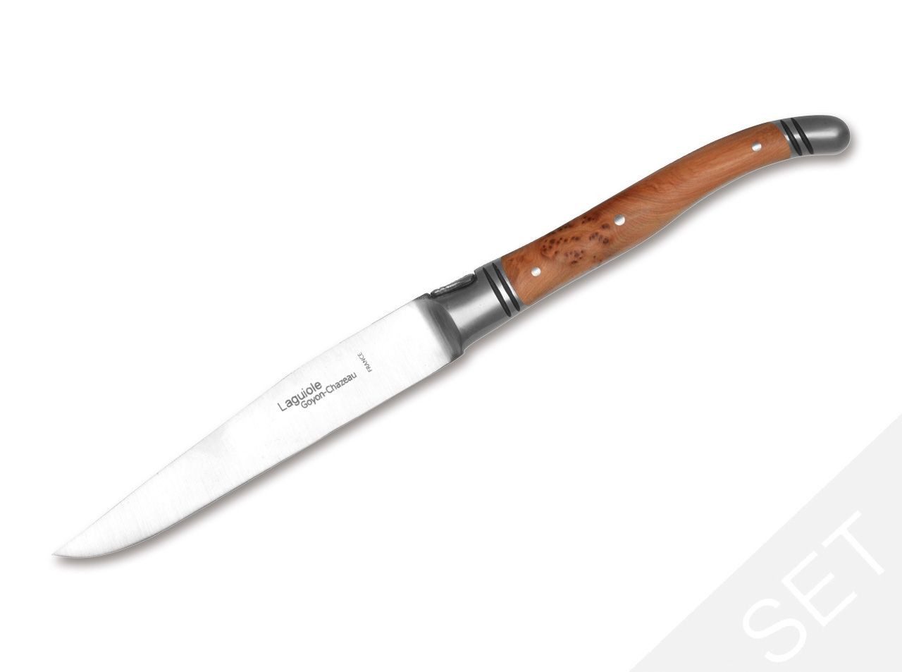 Goyon-Chazeau Steakmesser Steakmesser Laguiole Steakmesser Set Wacholder
