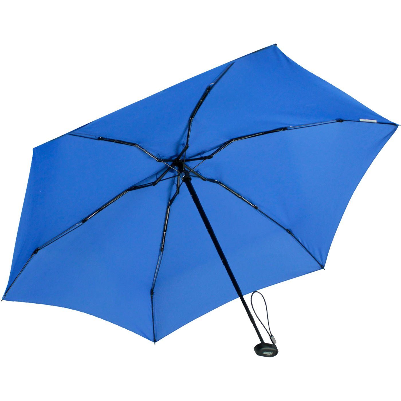 Taschenregenschirm blau cm Format, ultra-klein winziger Ultra Mini Schirm im iX-brella 15 Handy