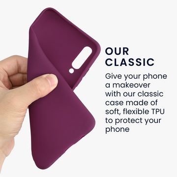 kwmobile Handyhülle Hülle für Samsung Galaxy A70, Hülle Silikon - Soft Handyhülle - Handy Case Cover - Bordeaux Violett