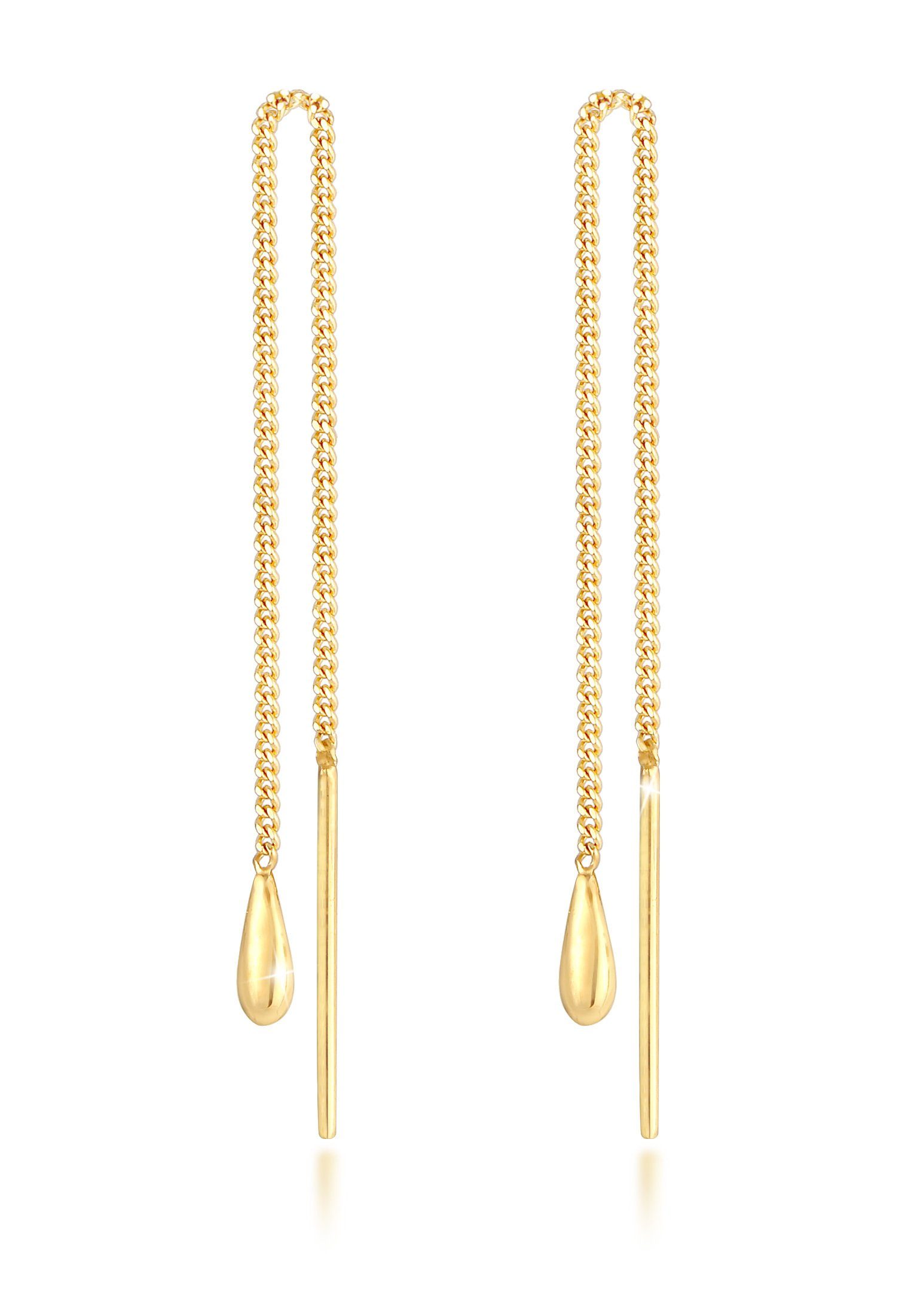 Elli Paar Ohrhänger Elli Ohrringe Tropfen Durchzieher Panzer Basic 925 Silb günstig online kaufen