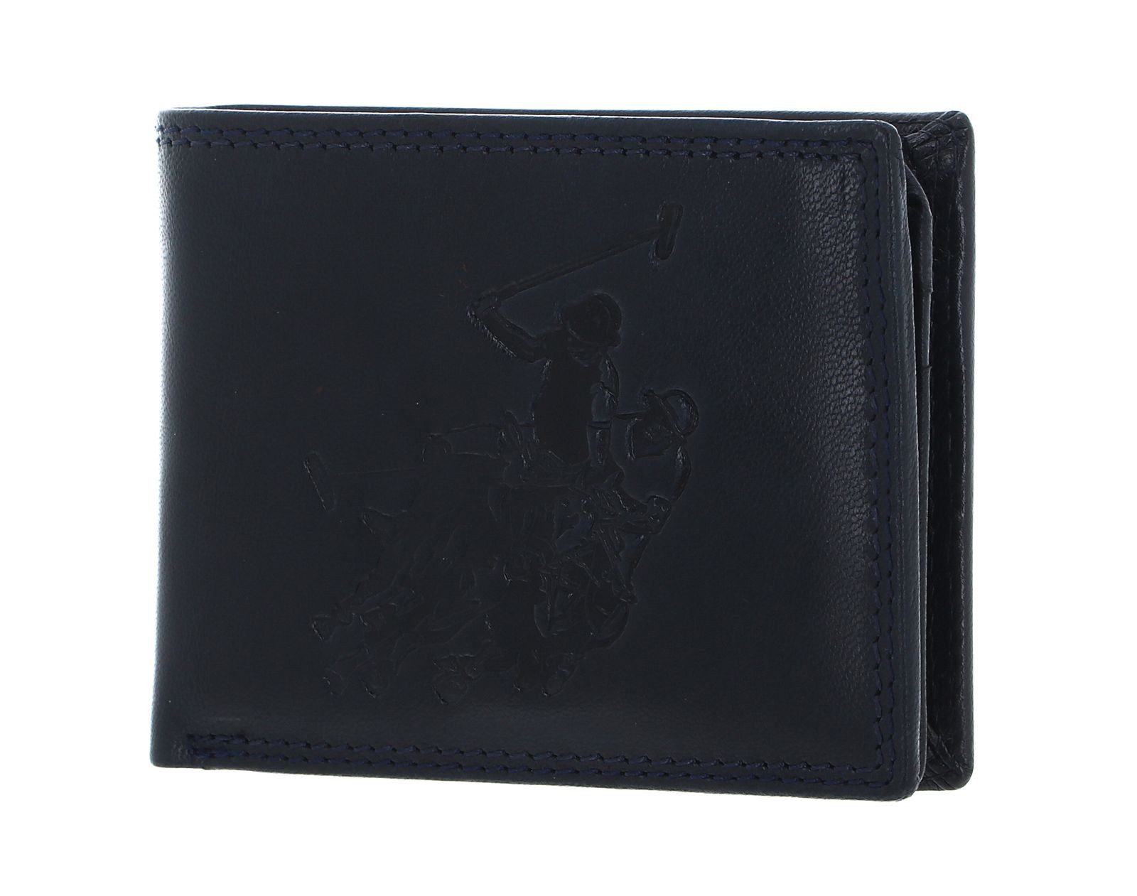 U.S. Polo Assn. Geldbörse Horiz Wallet Leather, aus echtem Leder mit RFID-Blocker Schutz