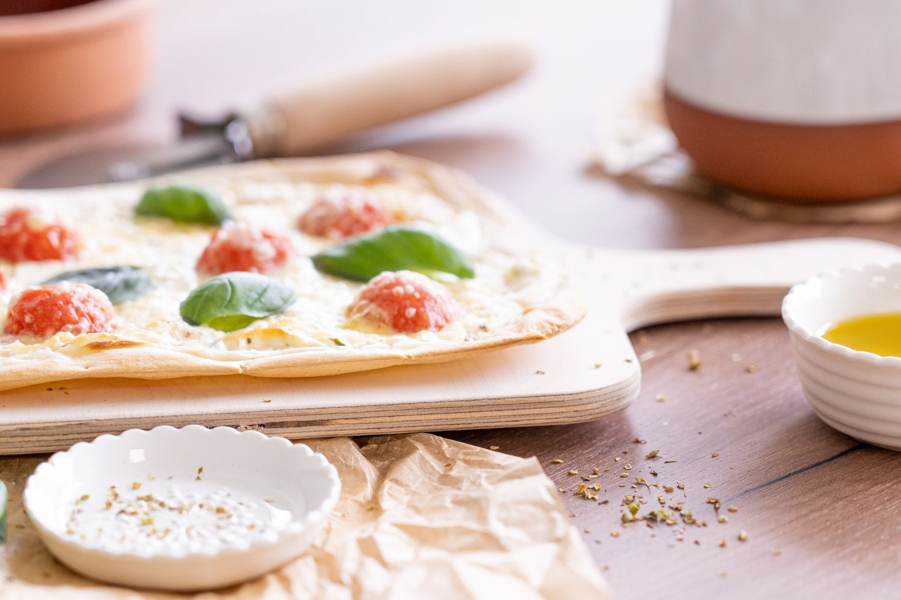 Eli Servierbrett ELI Flammkuchenbretter, Das Flammkuchenbrett ist besonders schnittfest und messerschonend.