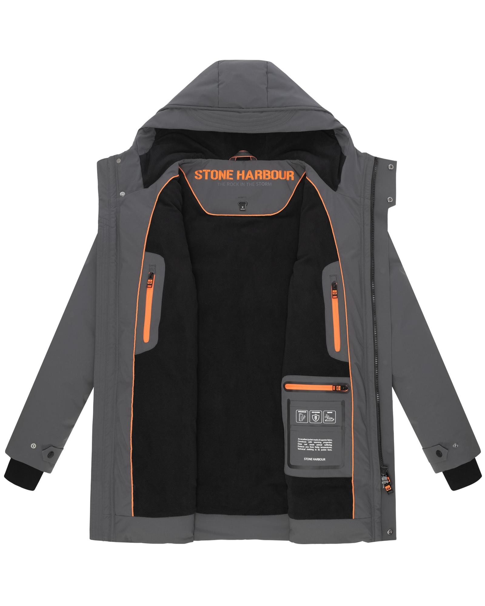 Stone Harbour Wintermantel Kitraan XX Langer Herren Winterparka mit zahlreichen Taschen – Bild 5 von 5