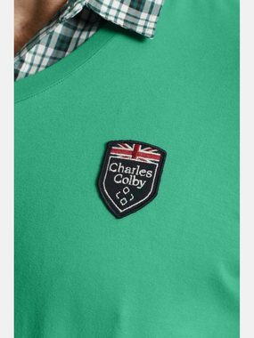 Charles Colby Sweatshirt EARL FARIN Sweatshirt mit Hemdkragen