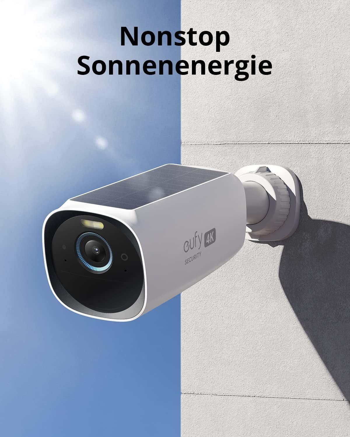 eufy Security Überwachungskamera eufyCam 3, überwachungskamera aussen, 4K kabellose überwachungskamera (1-tlg., Nachtsicht)