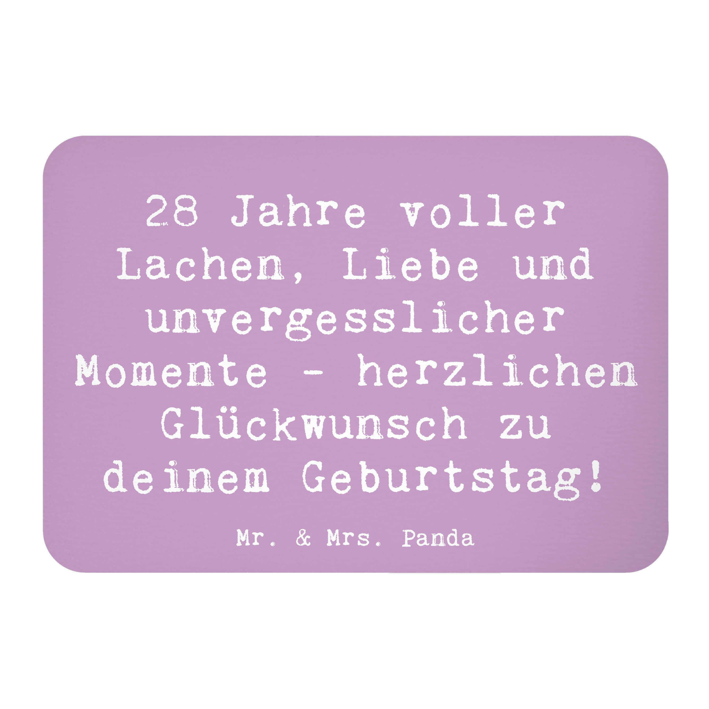 Magnet Spruch 28. Geburtstag Erinnerungen - Lavendeltraum - Geschenk, wertvo