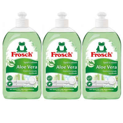 FROSCH 3x Frosch Aloe Vera Handspül-Lotion 500 ml Geschirrspülmittel