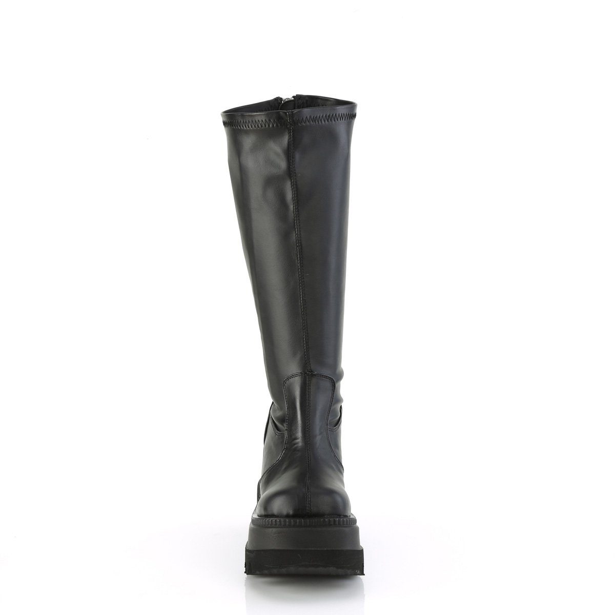 High-Heel-Stiefel Schwarz Stiefel Plateau Matt, DemoniaCult SHAKER-65WC - DemoniaCult