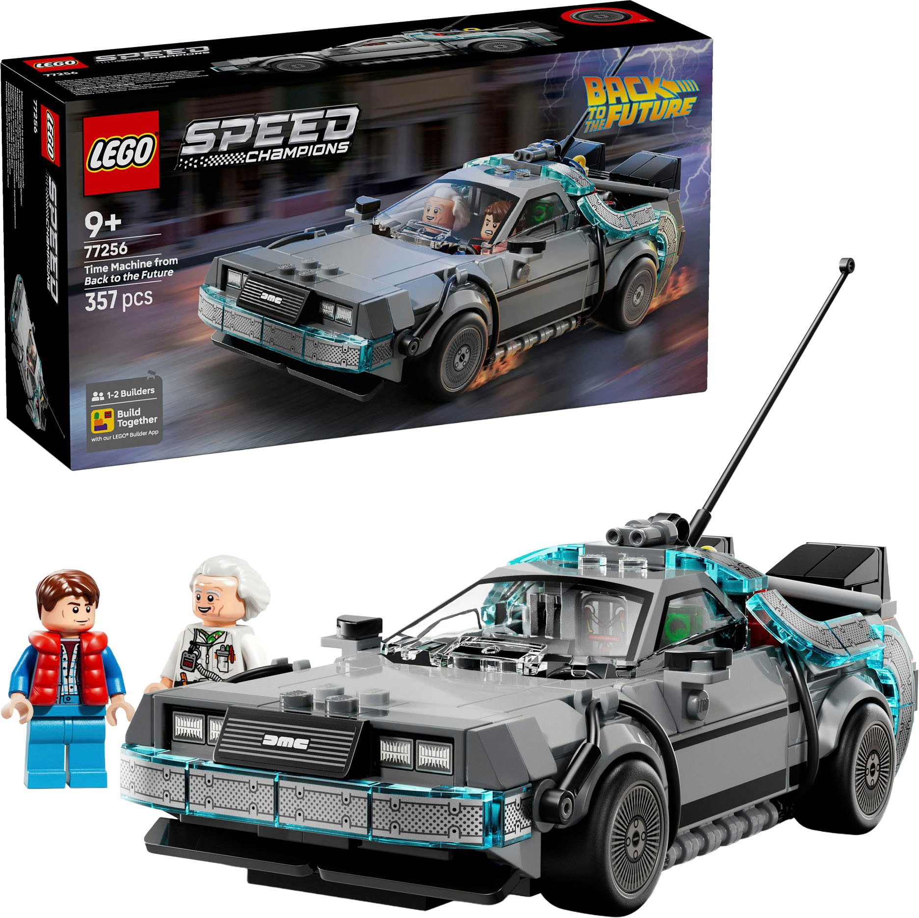 Zeitmaschine aus Zurück in die Zukunft (77256), LEGO Speed Champions Konstruktionsspielsteine