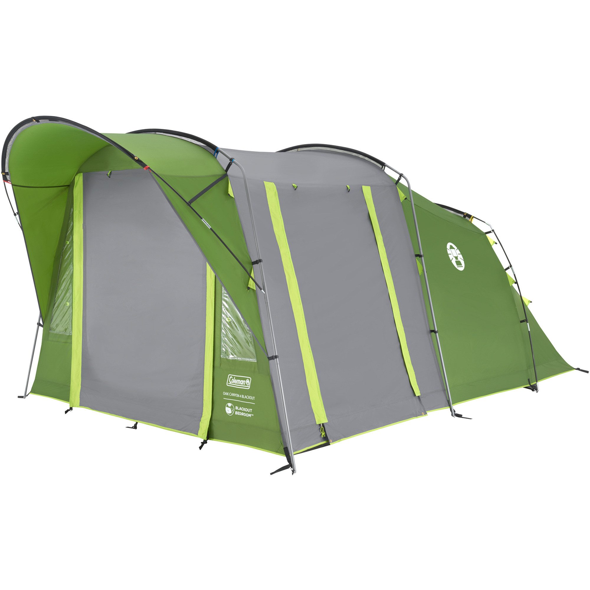 COLEMAN Kuppelzelt Coleman Tunnelzelt Oak Canyon 4 BlackOut, Zelt, Personen: 4