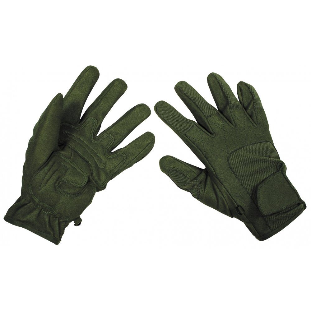 MFHHighDefence Multisporthandschuhe Fingerhandschuhe, Worker light, oliv günstig online kaufen