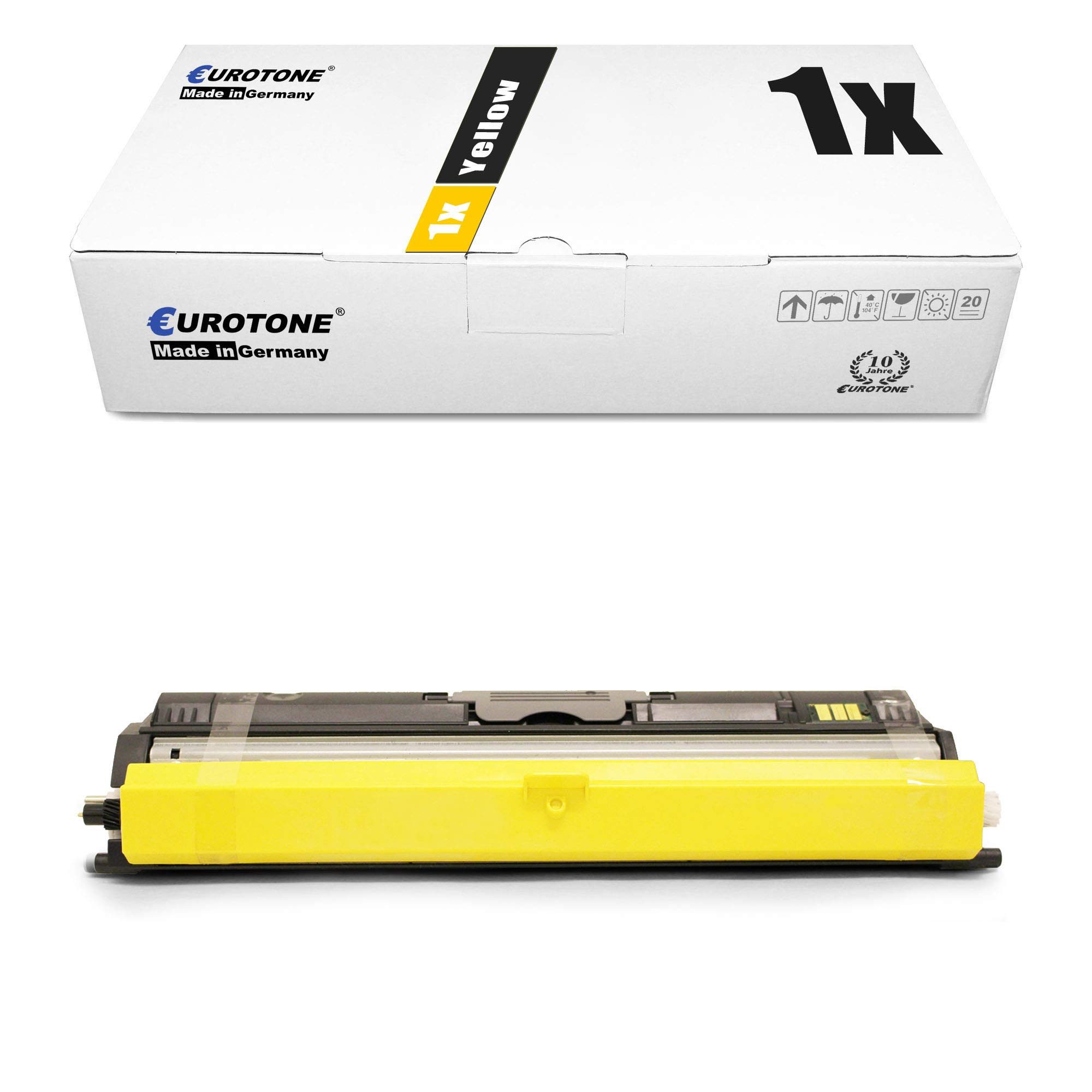 Eurotone Tonerkartusche Toner Yellow kompatibel für Oki C110 C130 C130N MC160N / C 110 / C…, (Einzelpack, 1-St), Kompatibel, sofort einsatzbereit