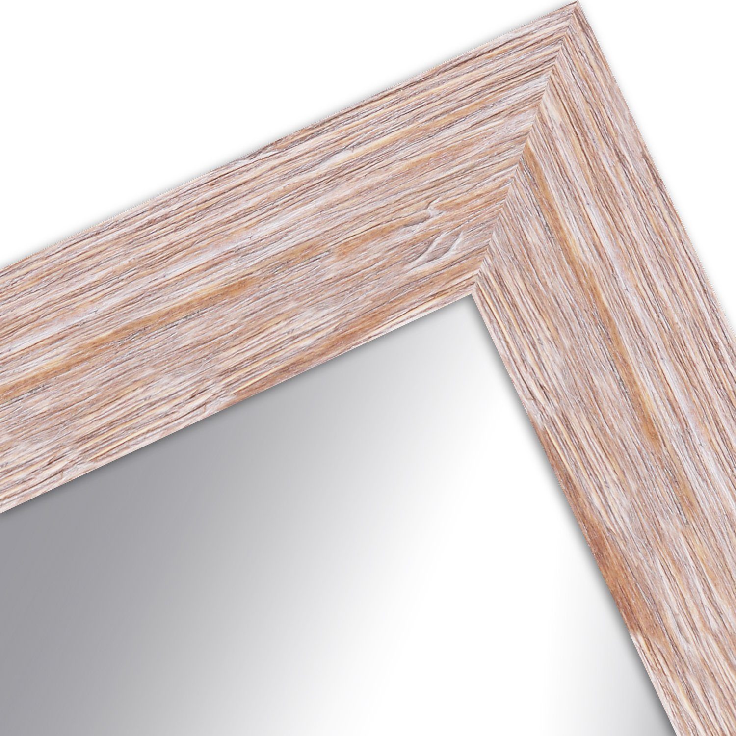 WANDStyle Wandspiegel H380, Eiche-Optik, aus Massivholz im Stil Klassisch