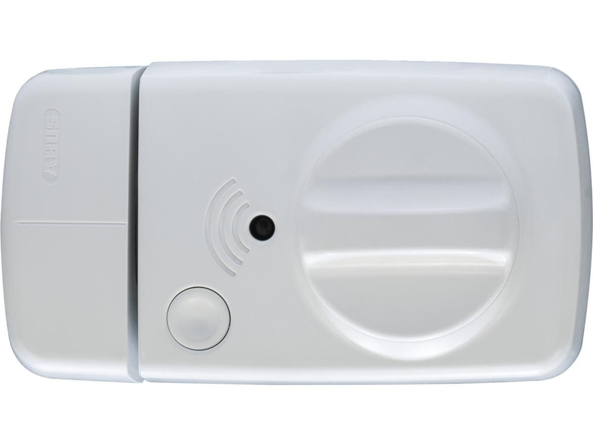 ABUS Türzusatzschloss 7010A W EK (Set, inkl. 2x 1,5 V AAA Batterie, sowie drei Schlüssel), inkl 3x Schlüssel und Batterien, 2 Dornmaße …