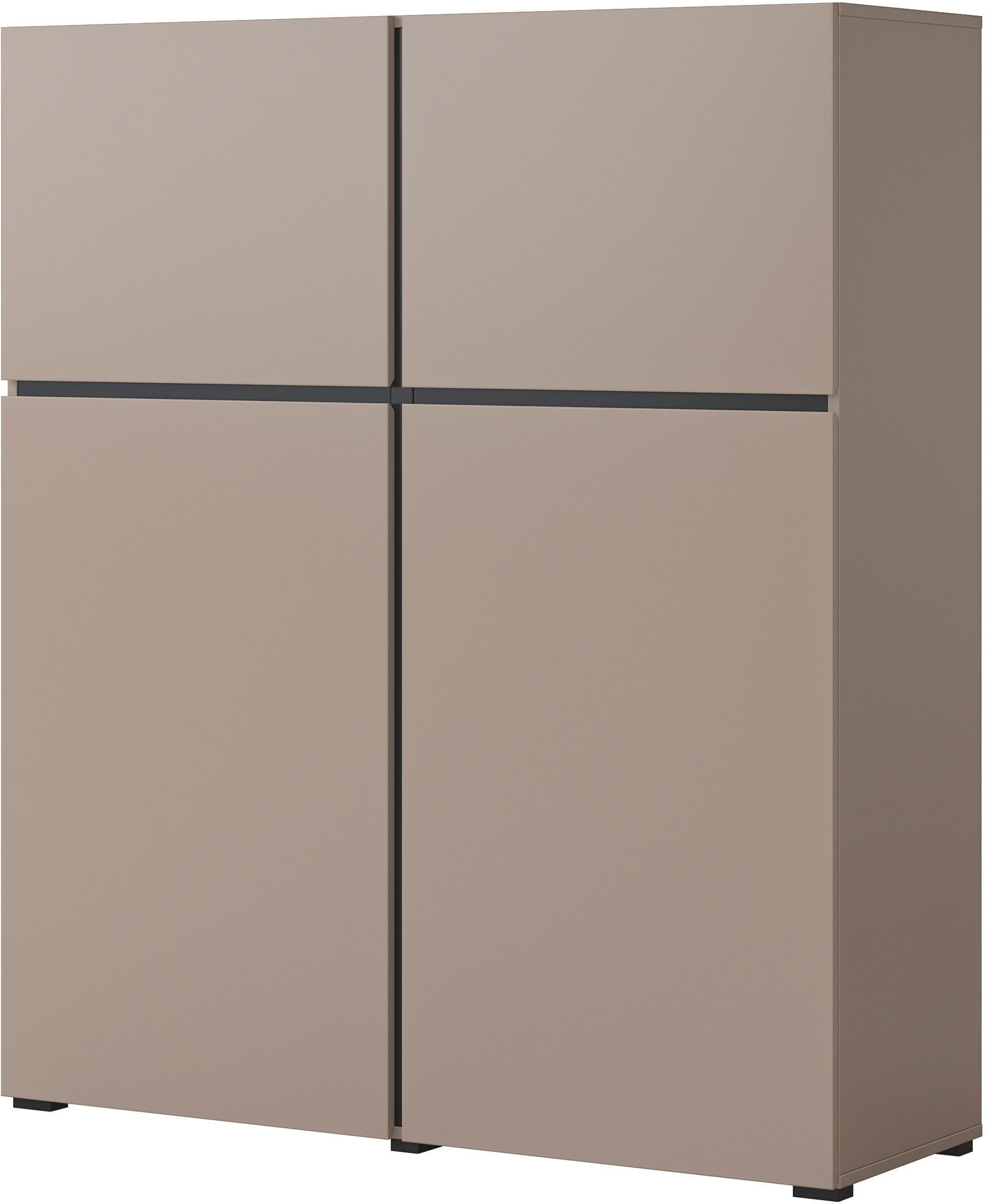 INOSIGN Highboard Cross, moderne grifflose Hochkommode günstig online kaufen