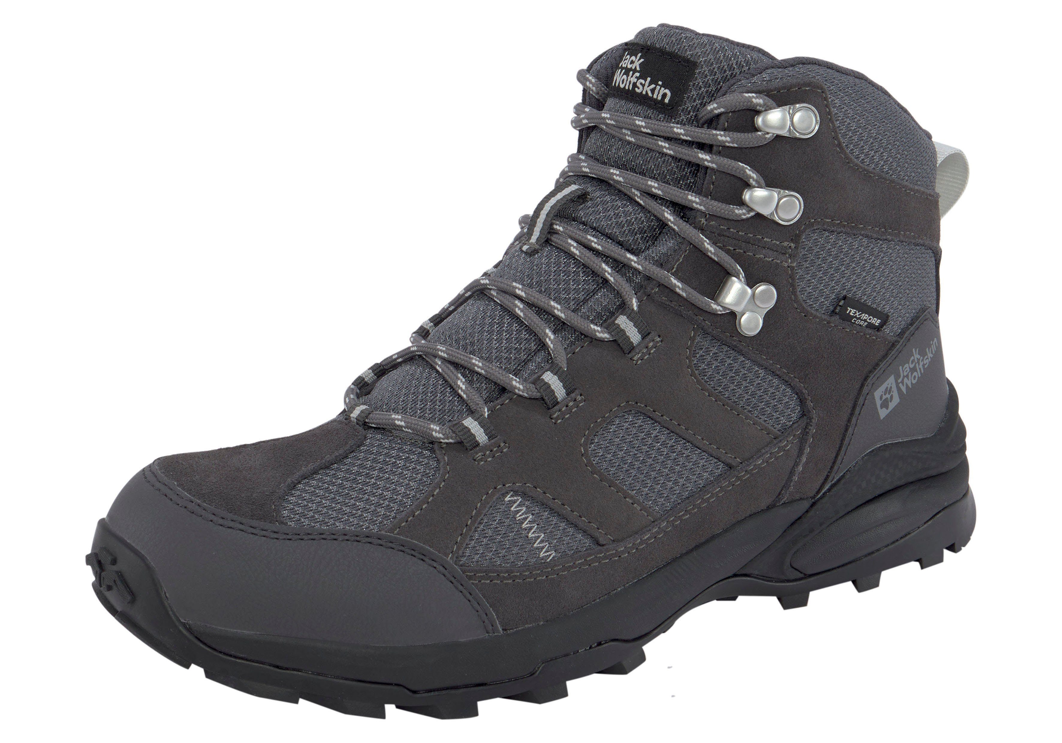 Jack Wolfskin TRAIL HIKER TEXAPORE MID Wanderschuh wasserdicht anthrazit | Wanderschuhe