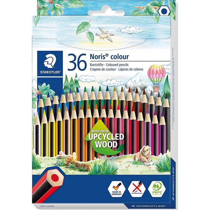 STAEDTLER Buntstift Sechskant-Buntstifte Noris® colour 36 Farben