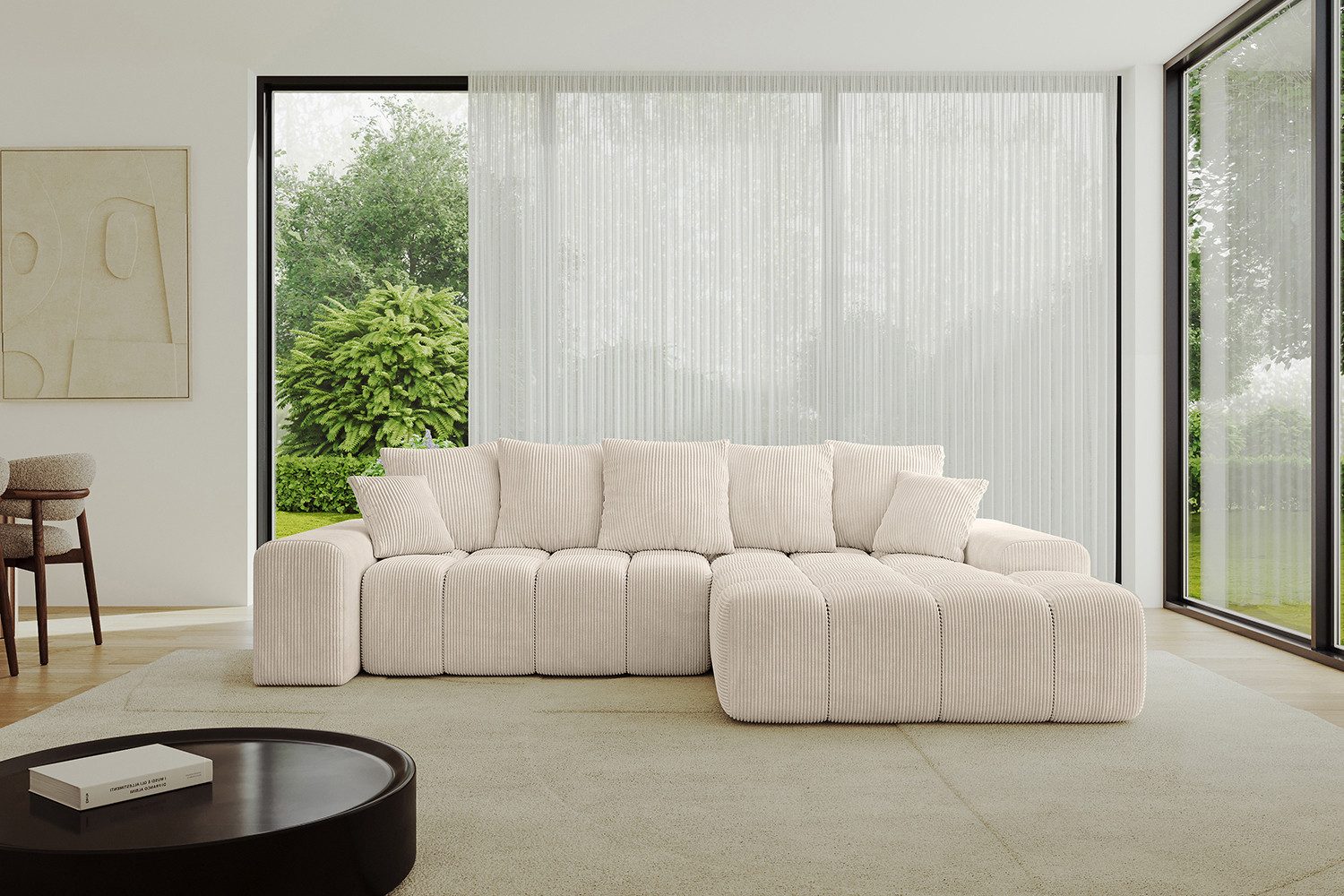 ALTDECOR Ecksofa ENSI-L, Sofa Praktische Bequeme Funktionsecke Couch L-Form Eckcouch, Corner Sofa L-Form Vielseitige Sofa Wohnlandschaft Wohnzimmer