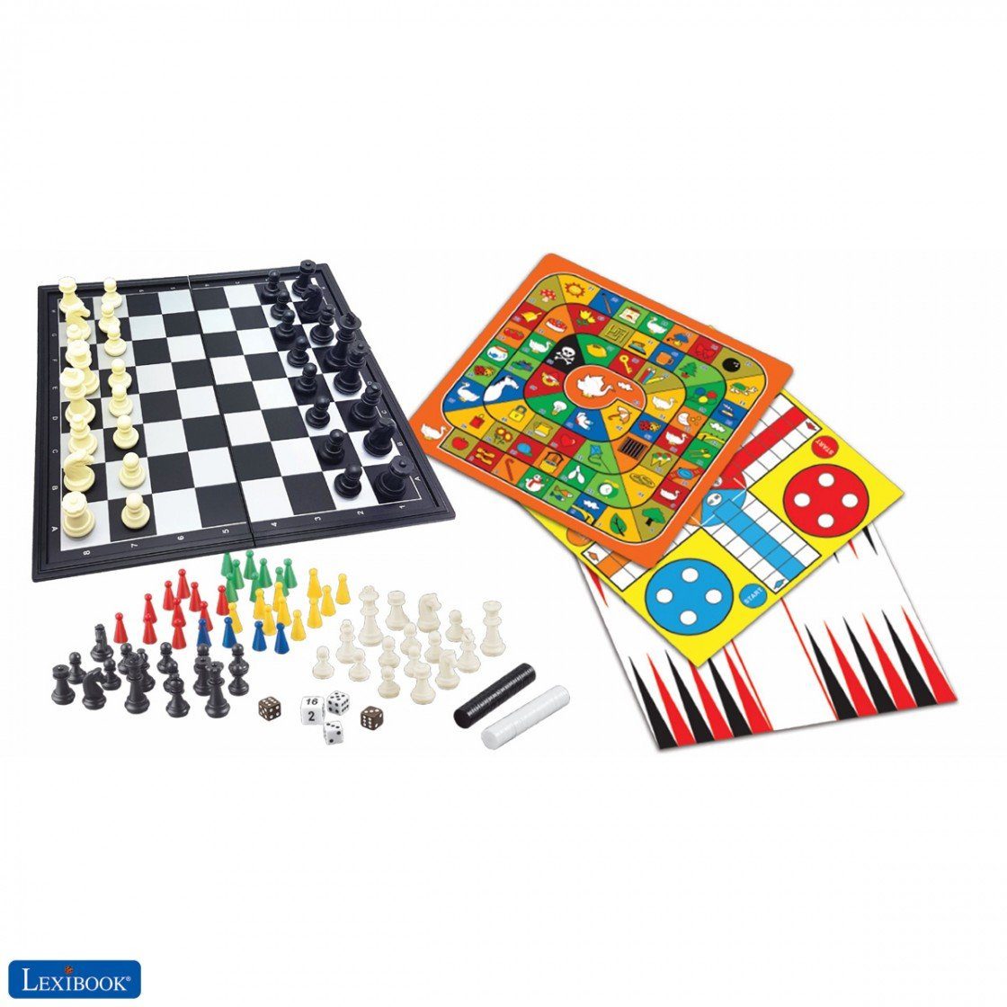 Set Spiele Lexibook® Spiel, mit Brettspiele Klassikern Magnetische - 8