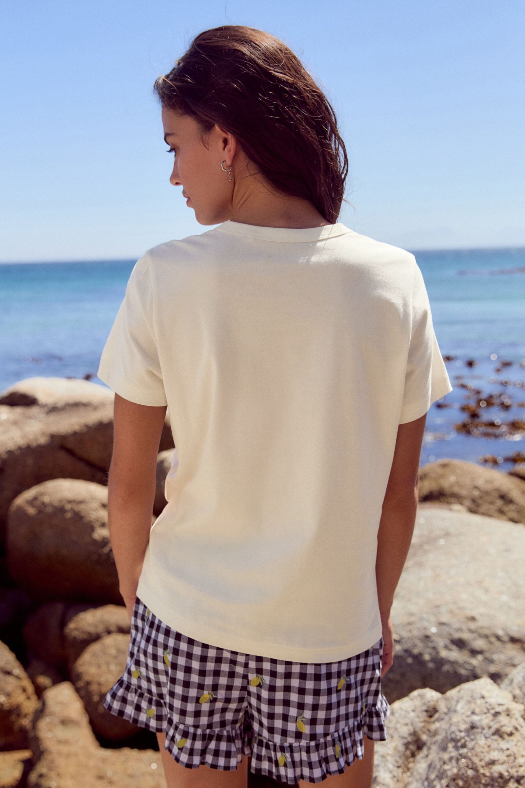 Next T-Shirt Essential Kurzarm-T-Shirt mit Rundhalsausschnitt günstig online kaufen