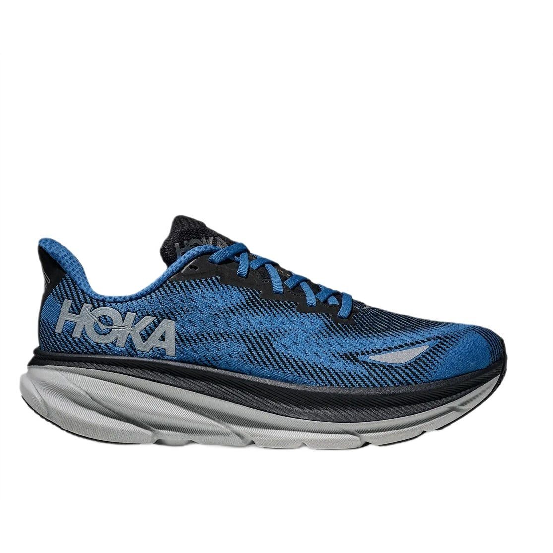 Hoka One One Clifton 9 GTX (wasserdicht, reflektierende details) blau/schwarz Laufschuh