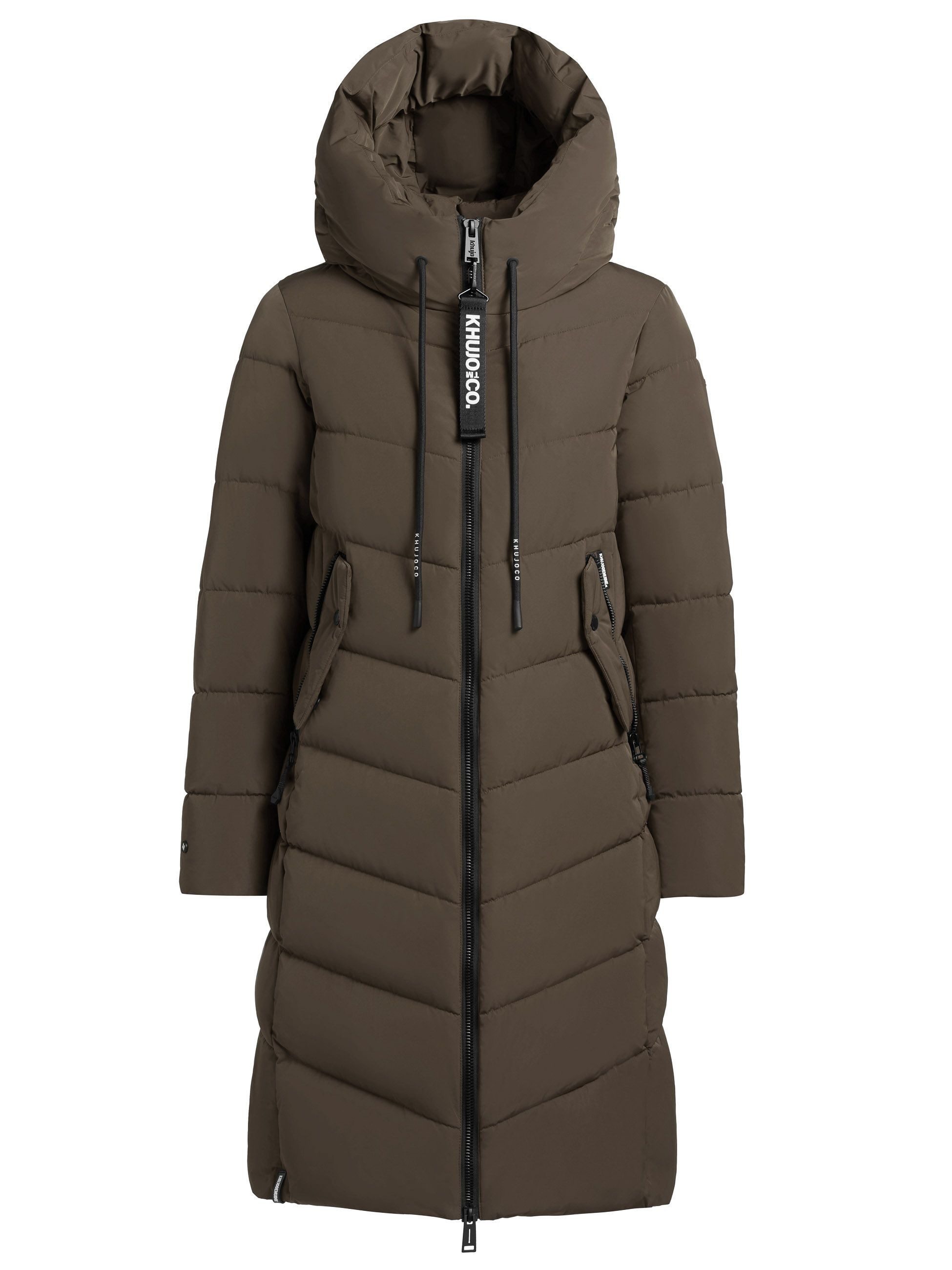 khujo Winterjacke MIKIA2 Steppmantel, große Kapuze, Fleecefutter günstig online kaufen