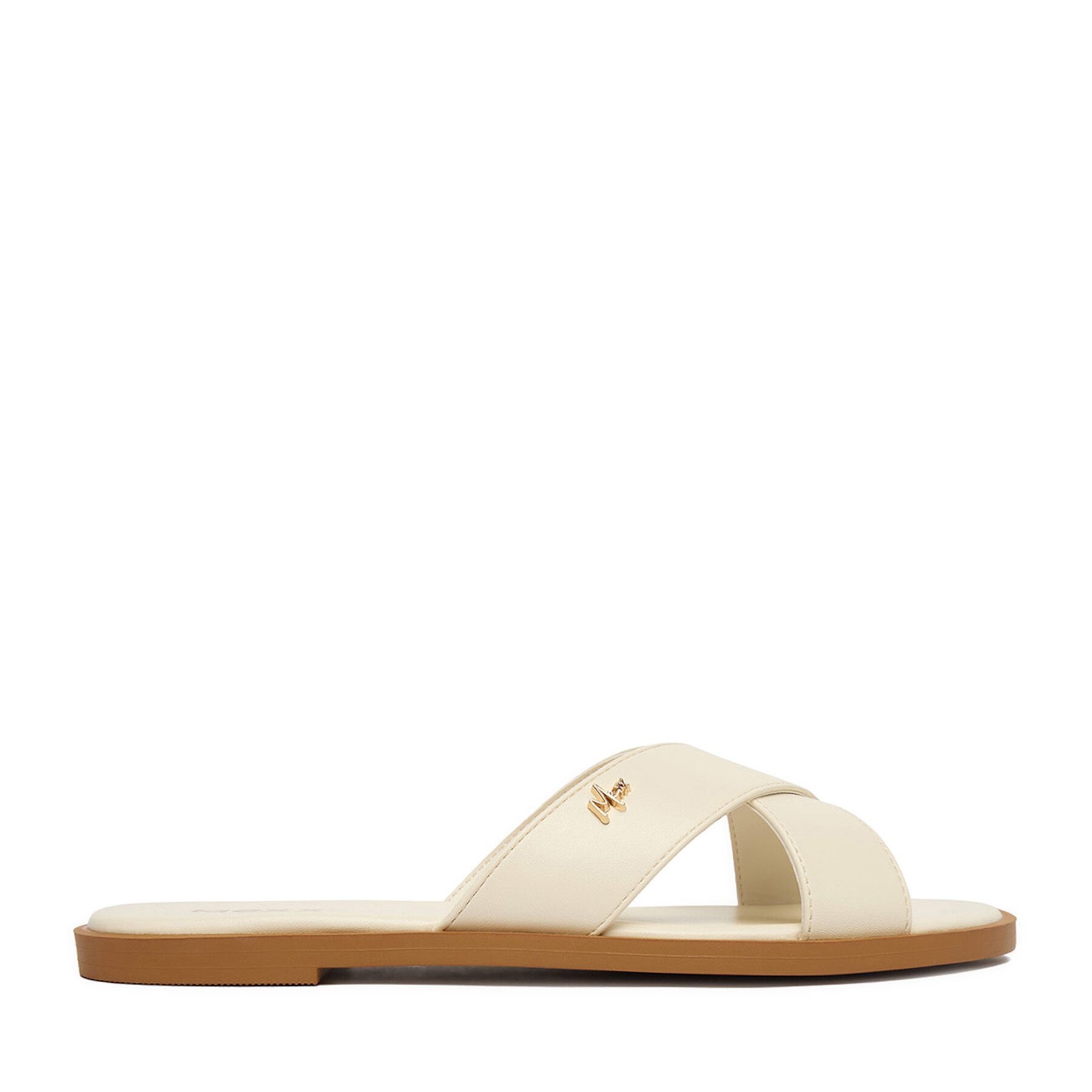 Mexx Mexx Damen-Flip-Flops in Creme Badepantolette