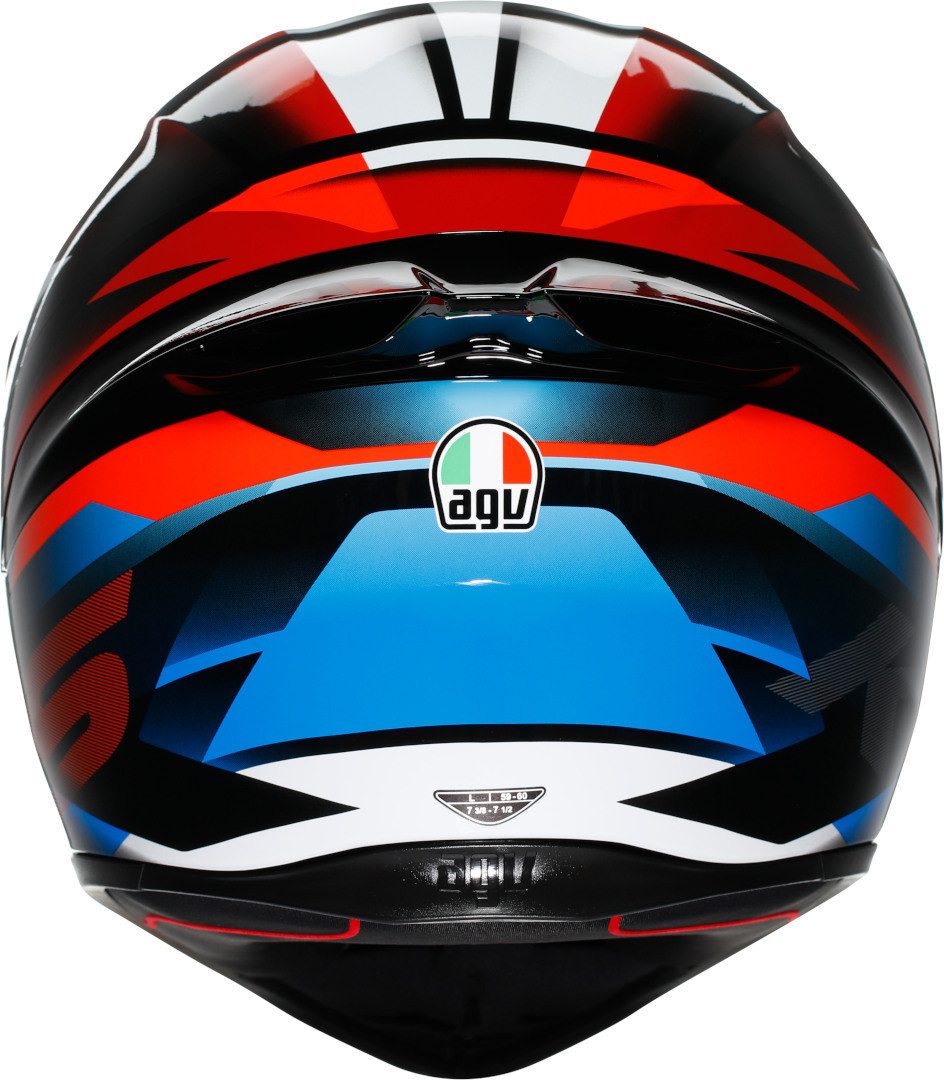 AGV Motorradhelm K1 S Fastlap Helm, vorbereitet für Kommunikationssystem