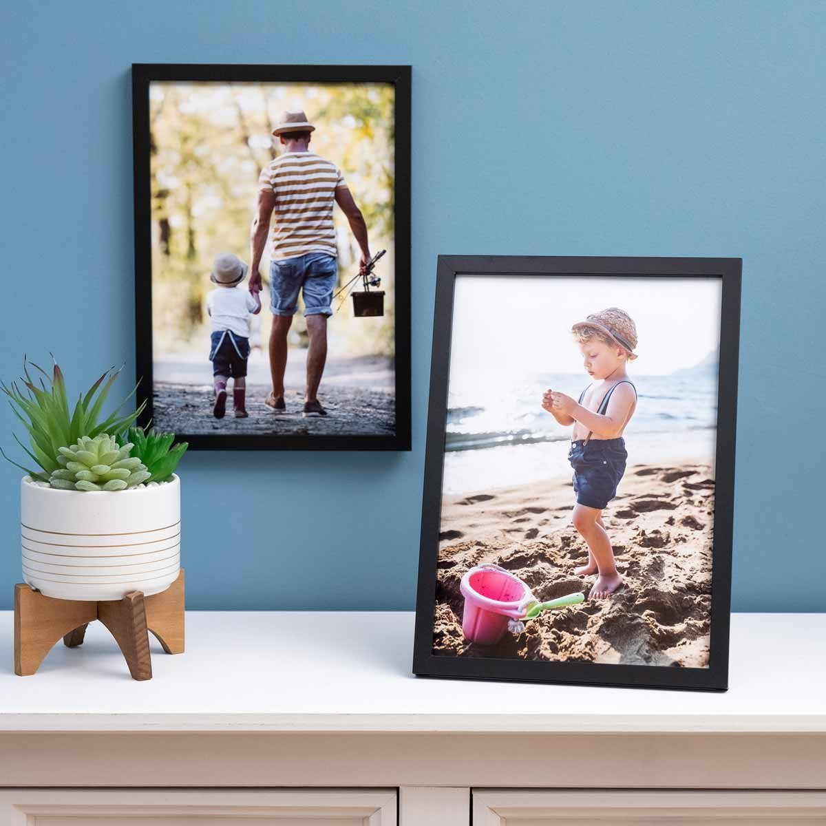 PHOTOLINI Bilderrahmen Poster-Einzelrahmen Modern Schmal, (1 Rahmen) günstig online kaufen