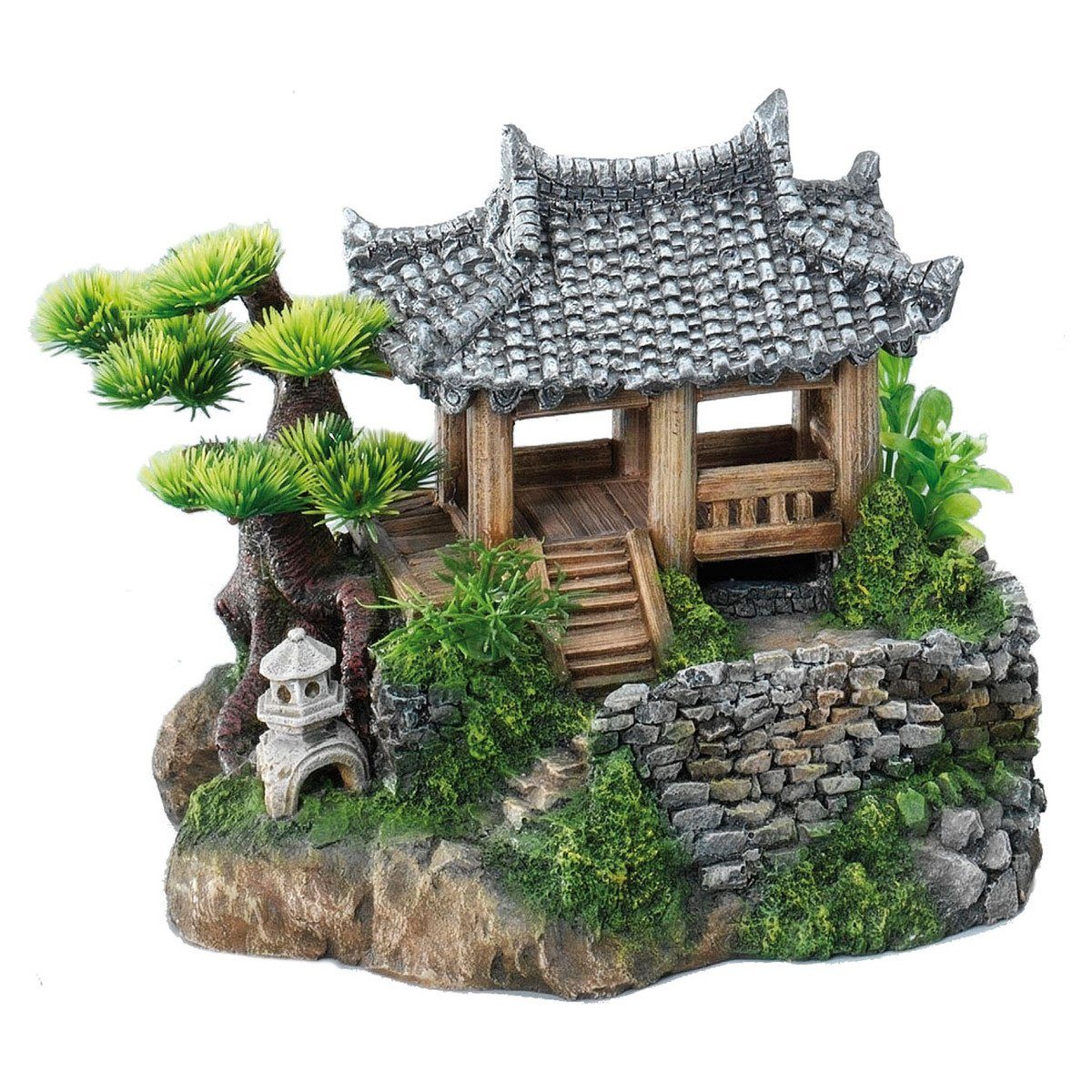 Aquariendeko Aquariumdekoration Koreanisches Haus