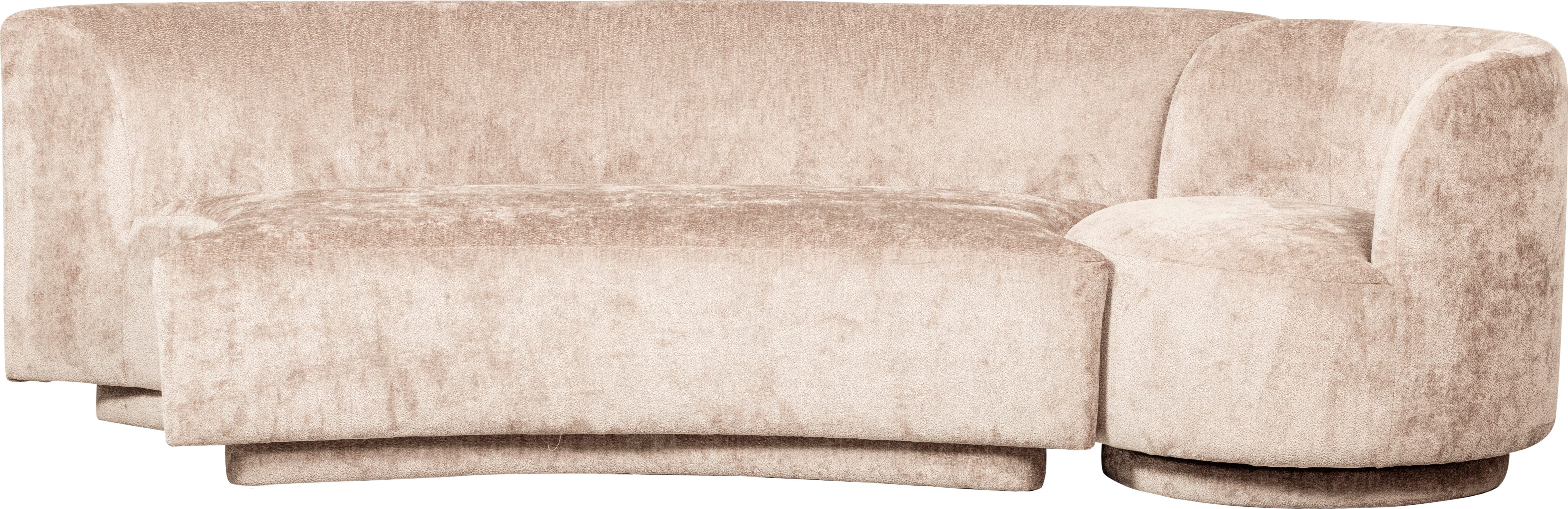 WOOOD 2-Sitzer Popular, frei im Raum stellbar, mit grobem Chenille gefüttert, Breite 215 cm