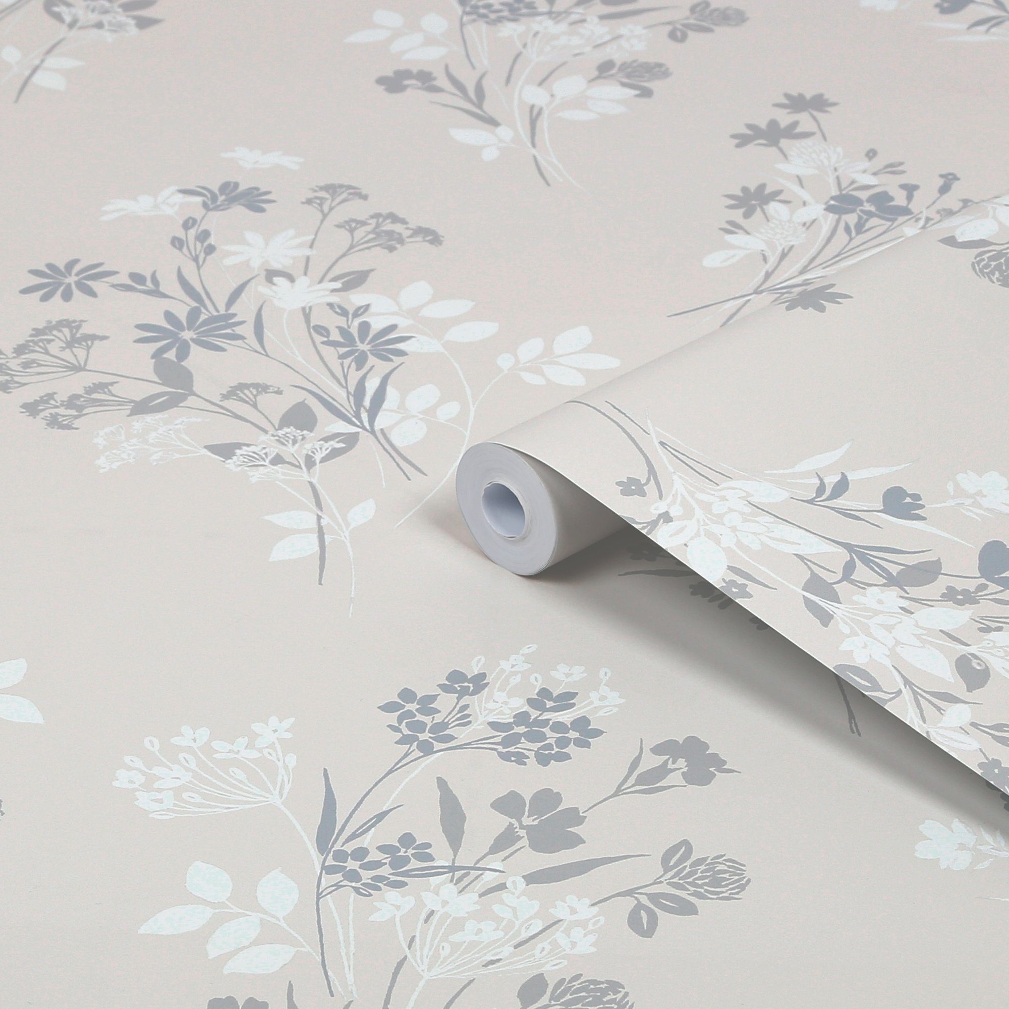 LAURA ASHLEY Vliestapete Igerna, texturiert, floral, geblümt, (1 St), 10mx52cm