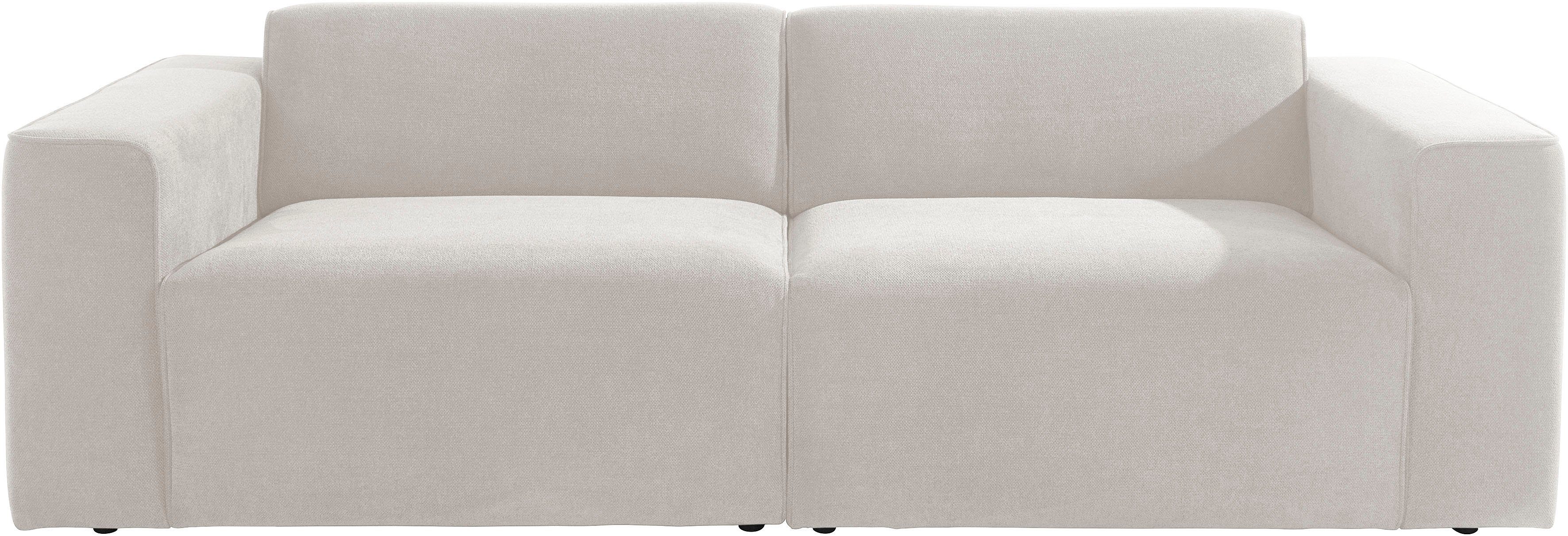 andas 3-Sitzer "Noord mit Kedernaht, Breite 232 cm", Cord, Struktur, Websto günstig online kaufen