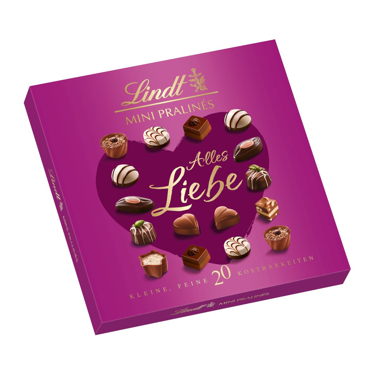 LINDT Schokolade, Lindt Mini Pralinen mit verschiedenen Emotionale Botschaften 100g