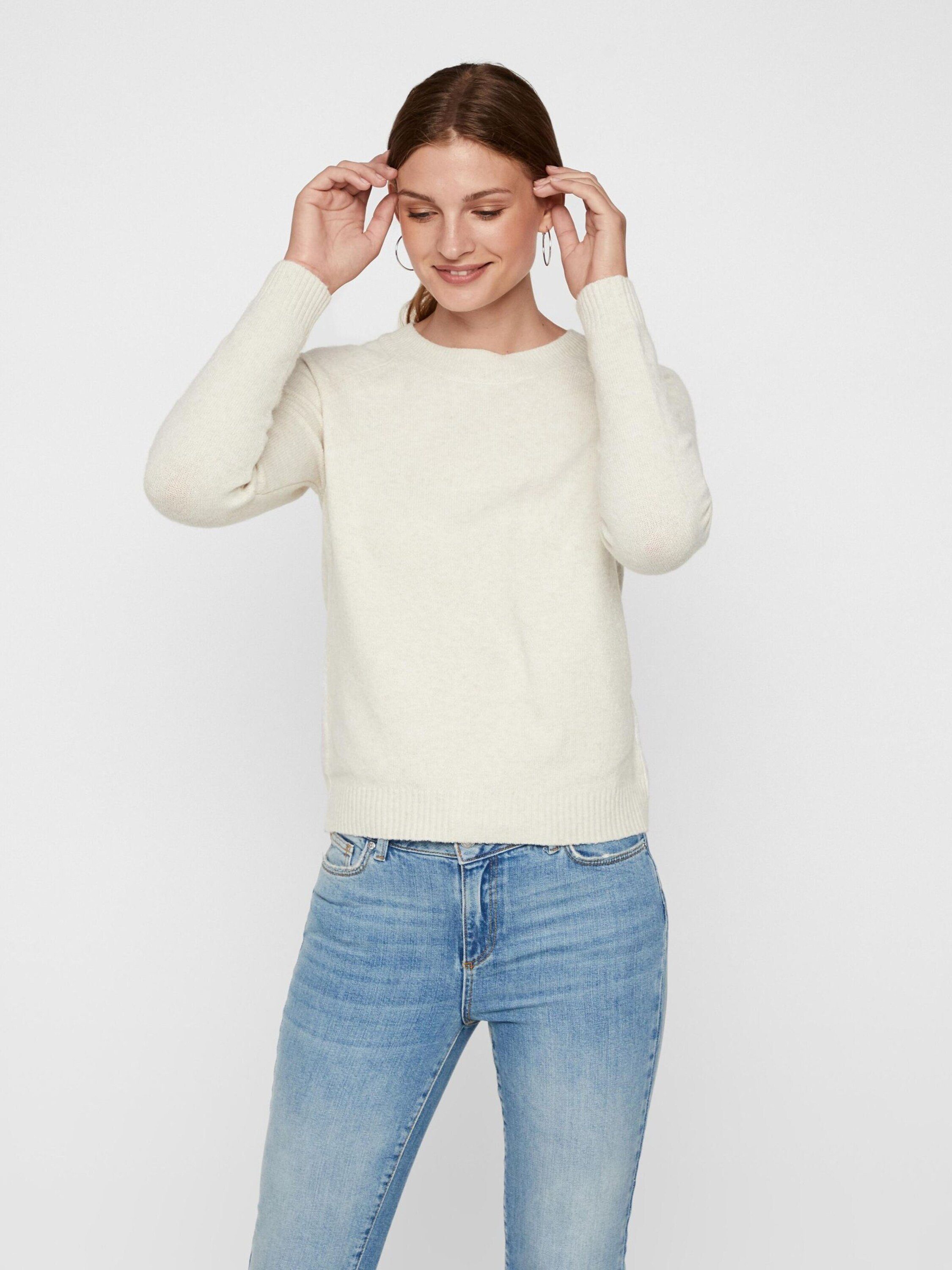 Vero Moda Petite Rundhalspullover Doffy (1-tlg) Plain/ohne Details