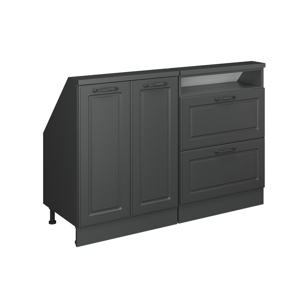 Vicco Unterschrank R-Line, Anthrazit Landhaus/Anthrazit, 120 günstig online kaufen