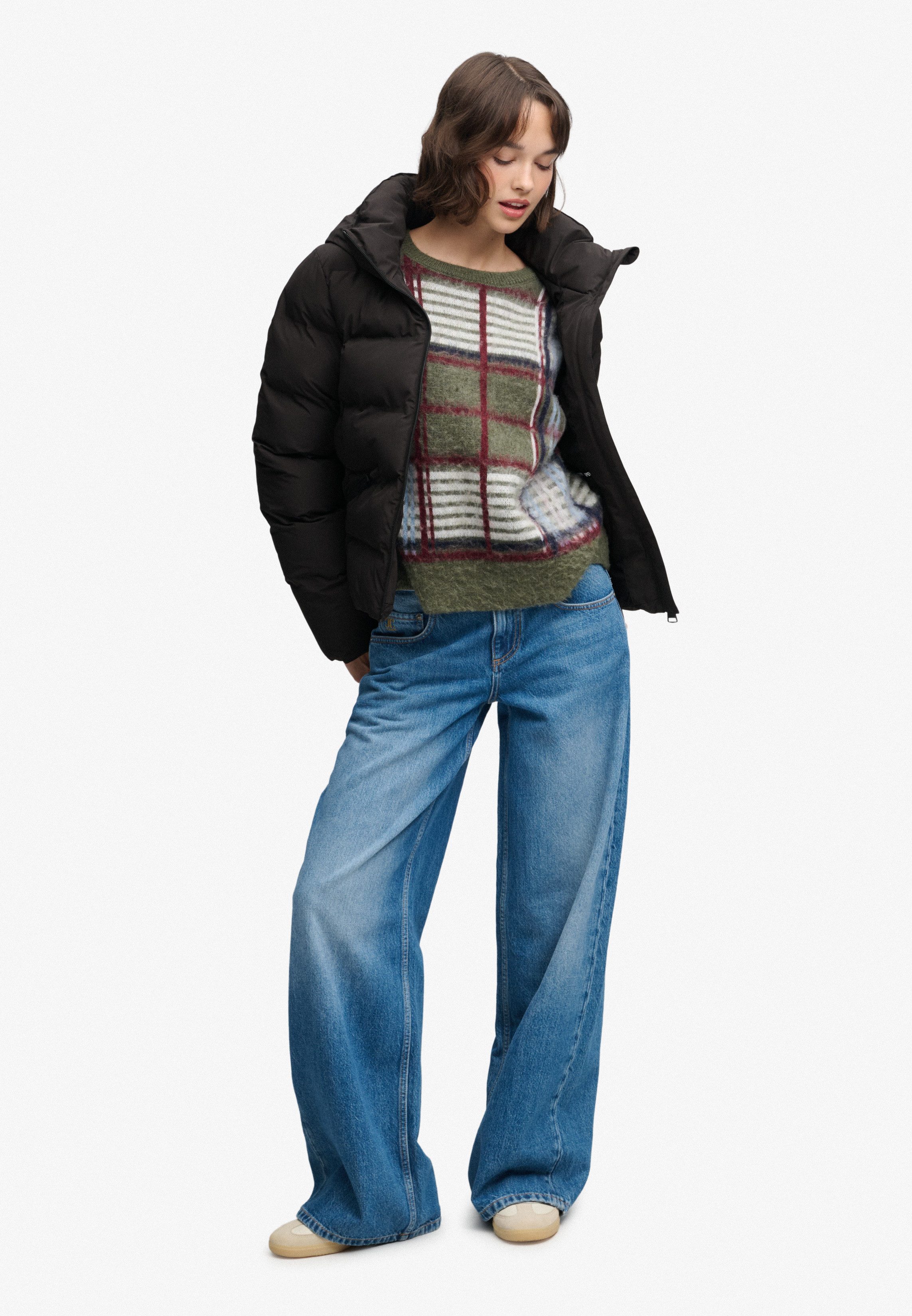Superdry Steppjacke HOODED CITY PADDED JACKET Kunstfaser, relaxed fit – Bild 5 von 5