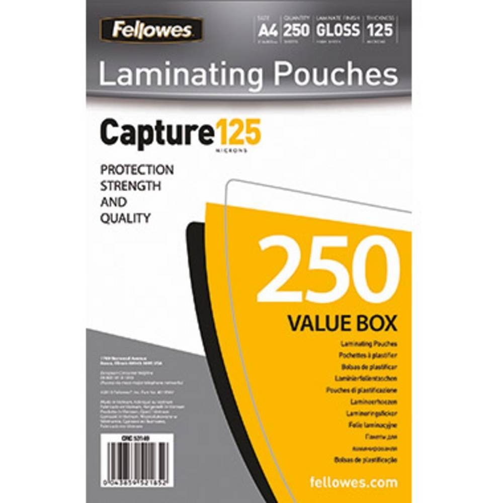 FELLOWES Laminiergerät ® Laminierfolie Capture 125 DIN A4 250 St./Pack 5314903