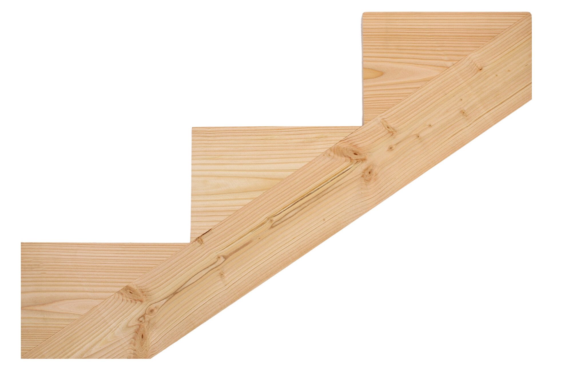 Treppenstufe Treppenwange aus Lärchenholz für Stufen Massivholz 1 Stück