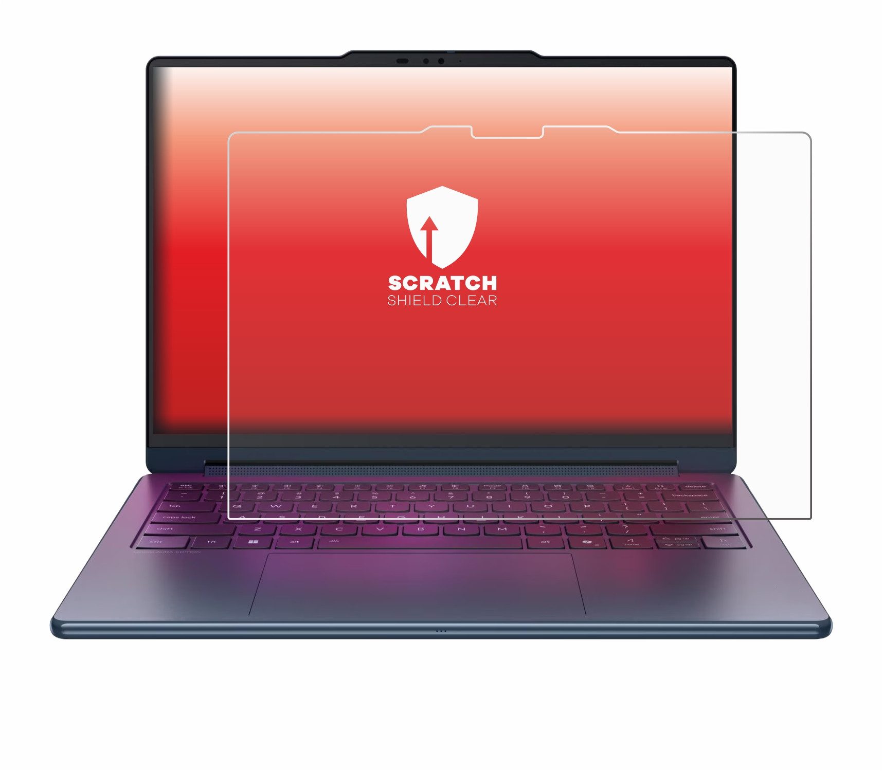 upscreen Displayschutzfolie Schutzfolie für Lenovo Yoga 9i 2-in-1 Gen 11 Aura Edition 14", Displayschutz Schutz Folie Klar Transparent
