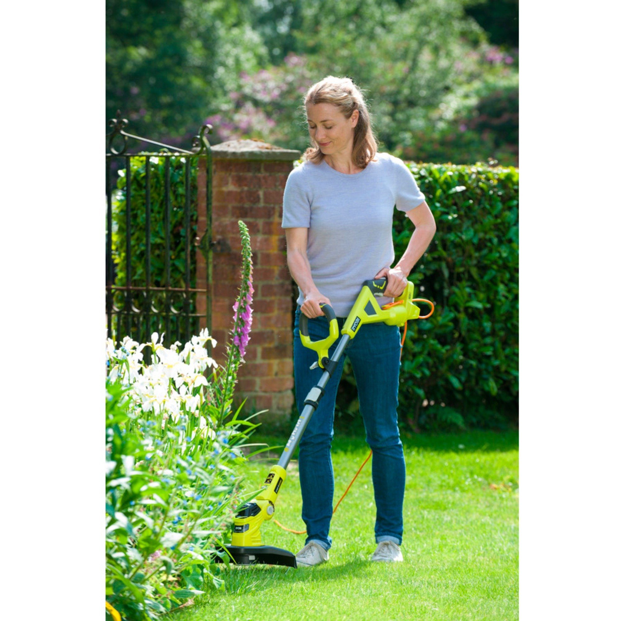 RYOBI Akku-Rasentrimmer Ryobi ONE+ Hybrid-Rasentrimmer RLT1831H25F, 18Volt, (Li-Ionen Akku 2,5Ah)