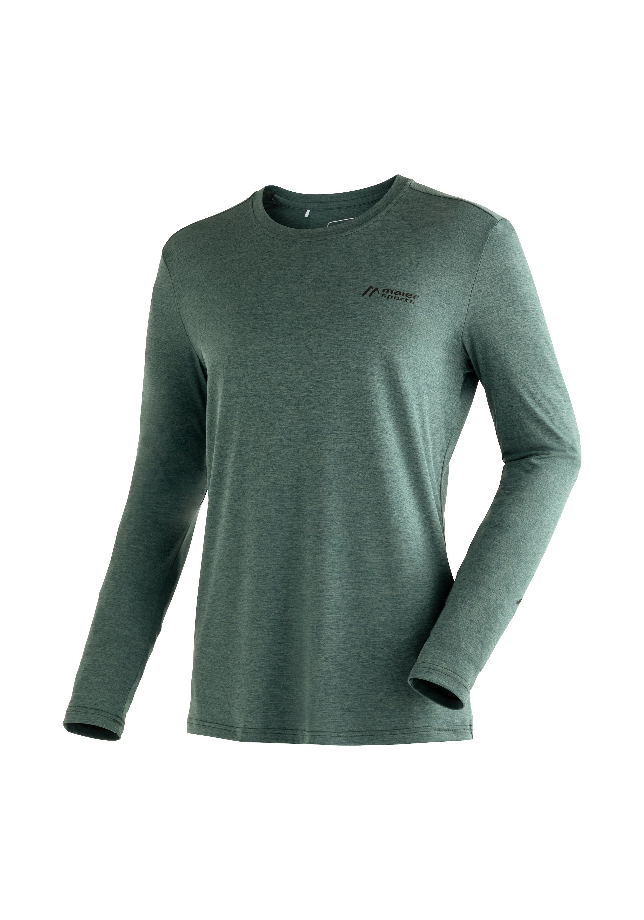 Maier Sports Longsleeve Horda L/S M Herren für Atmungsaktives Feuchtigkeit Material nach leitet Freizeit, Langarmshirt Wandern und außen