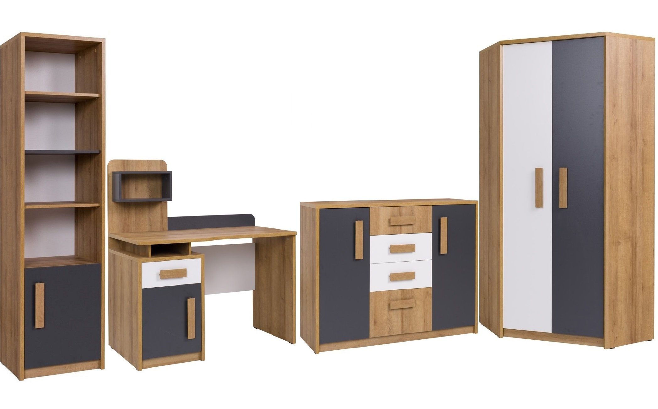 Marmex Möbel Mehrzweckschrank-Set (4-St) E, Quatro Set