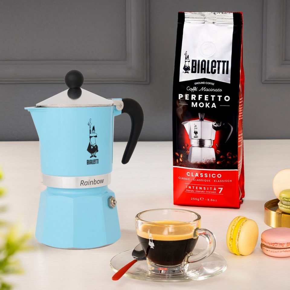 BIALETTI Kaffeebereiter Bialetti Rainbow, Espressomaschine, (6 Tassen),  Anmerkungen: Patentiertes Sicherheitsventil