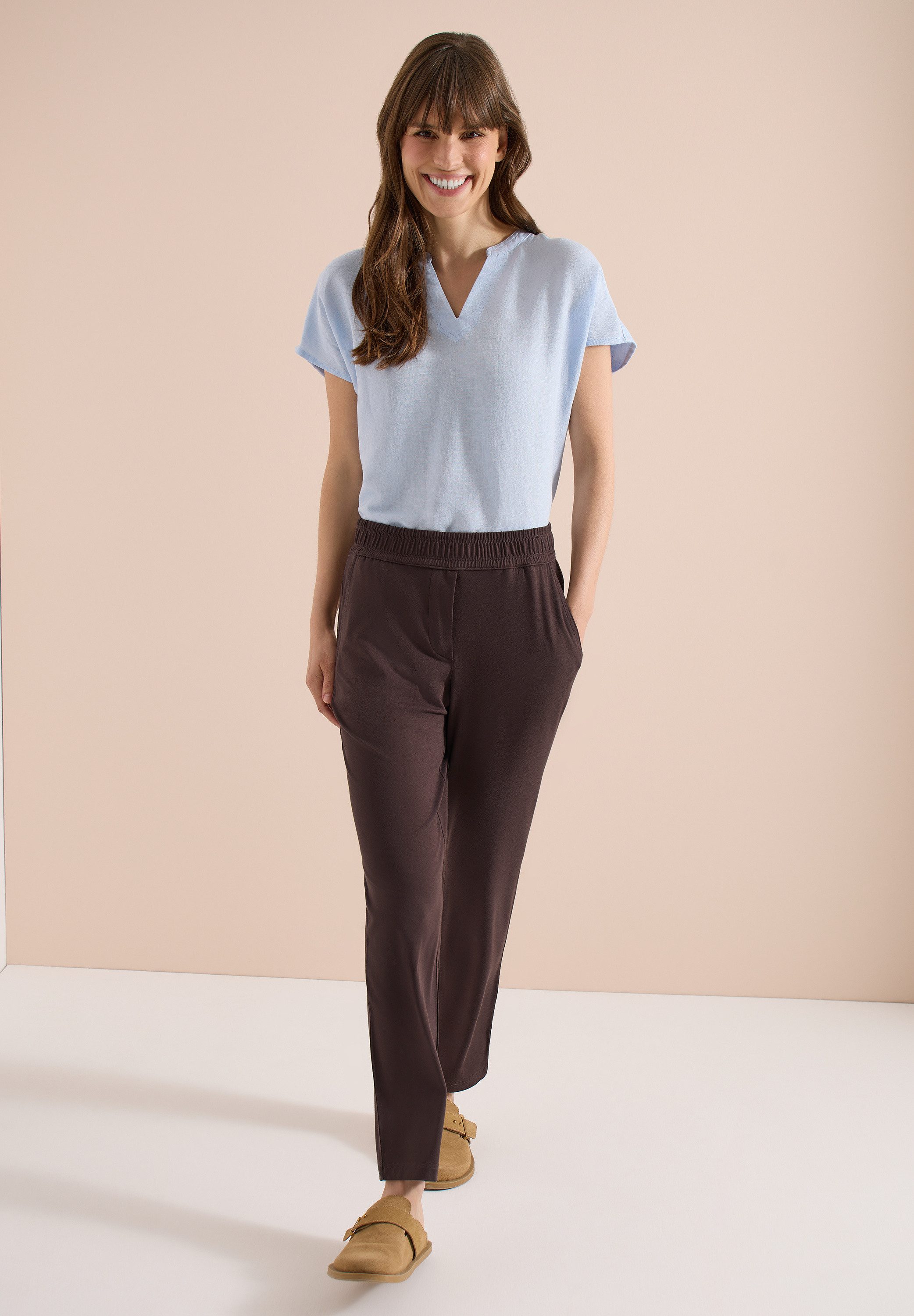 CECIL Jogger Pants Middle Waist