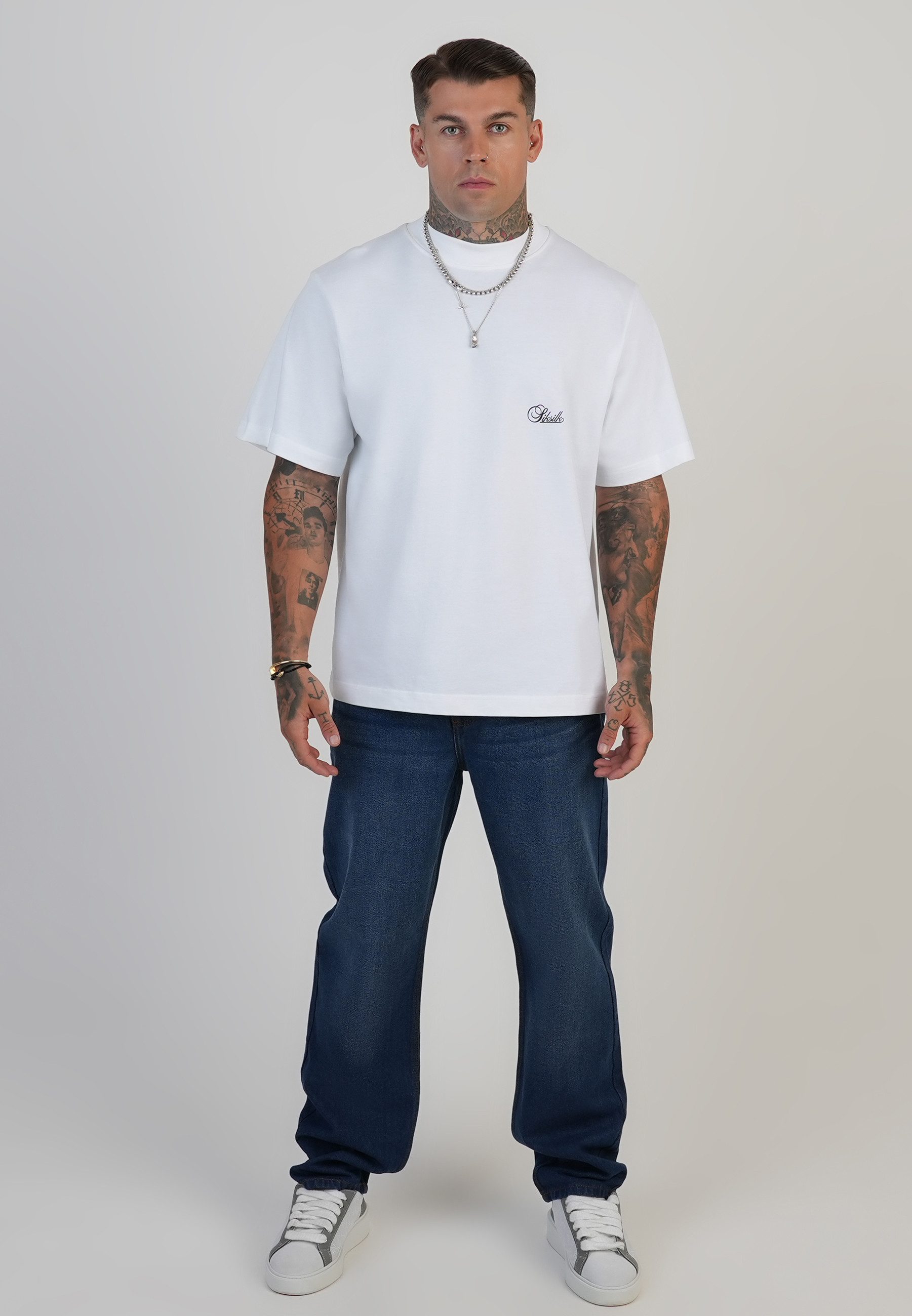 Siksilk Regular-fit-Jeans SikSilk Herren Straight Fit Jeans