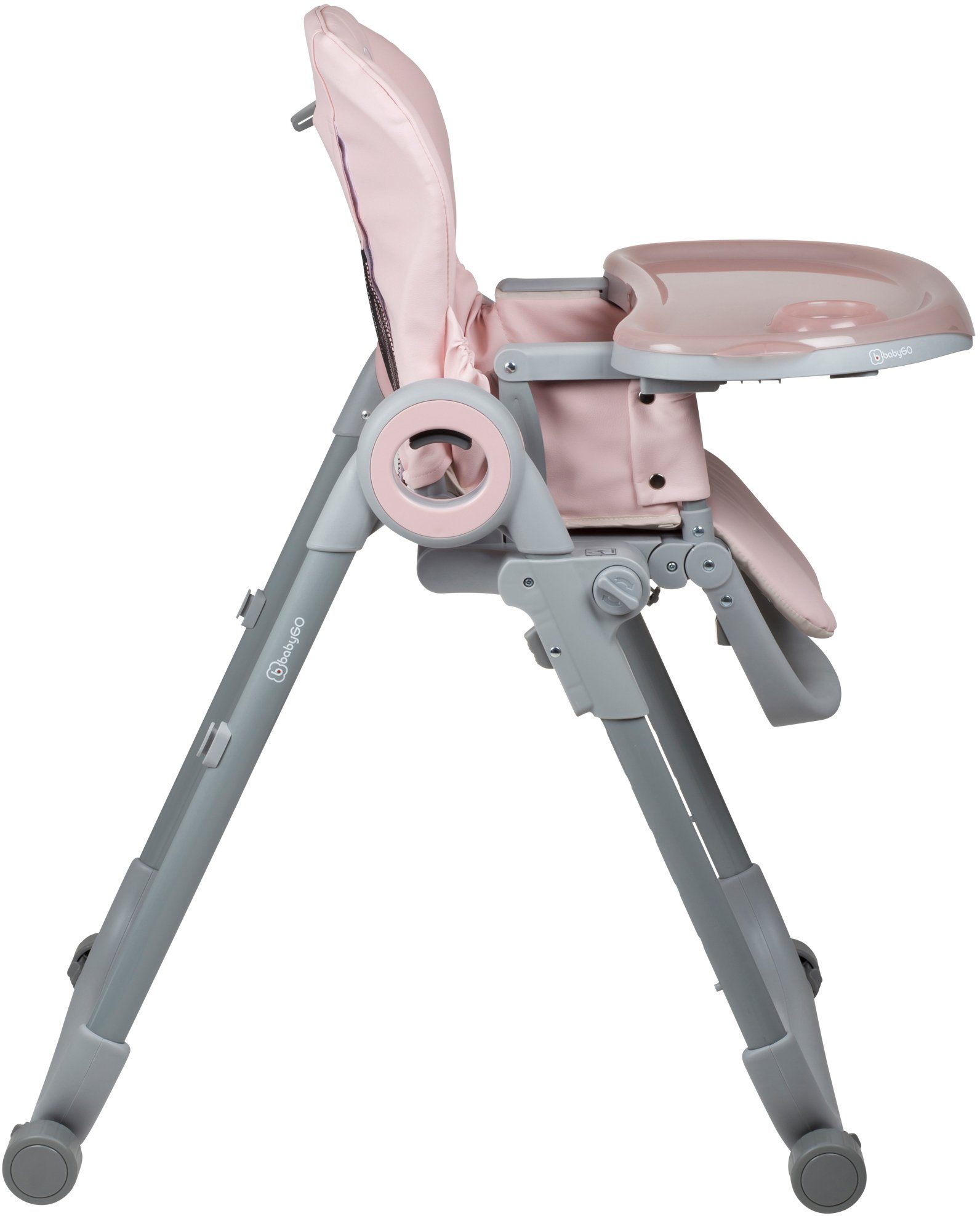 platzsparend BabyGo pink, zusammenklappbar Hochstuhl Divan,