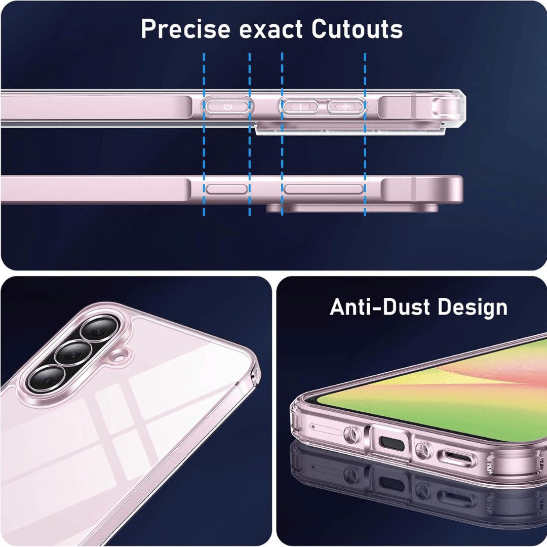 SmartUP Smartphone-Hülle für Samsung Galaxy A56 5G Transparent Silikon Case Ultra Slim Full 6,7 Zoll, Rundumschutz – Bild 5 von 5